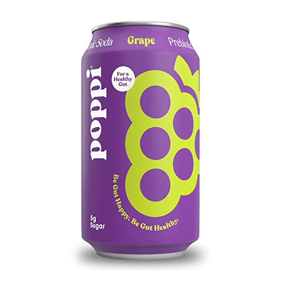 POPPI Sparkling Prebiotic Grape Soda