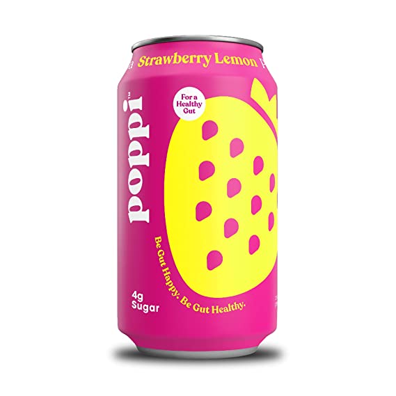 POPPI Sparkling Prebiotic Strawberry Lemon